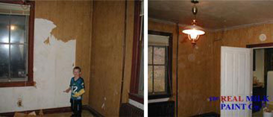 Before room prep ready for old fashioned milk paint job Before room prep ready for old fashioned milk paint job