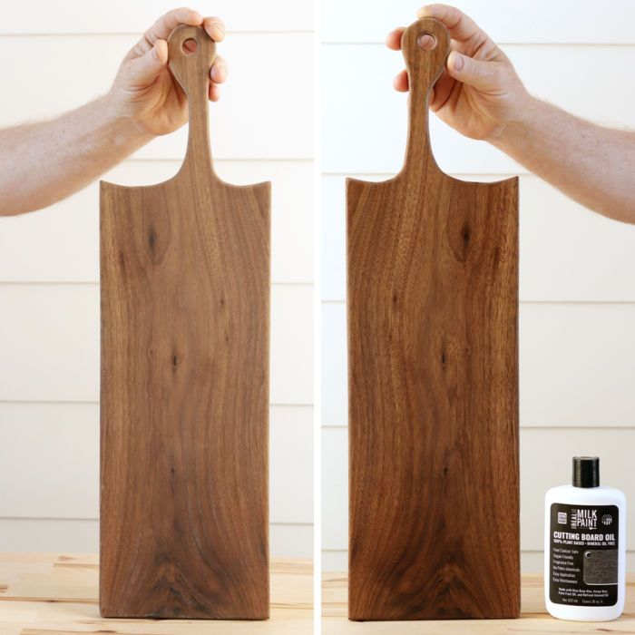 wood cutting boards finished with Real Milk Paint