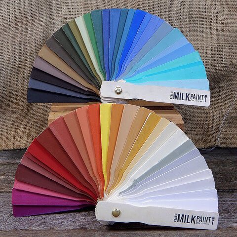 Color stick samples displayed for small room color ideas