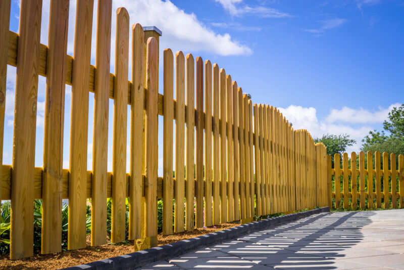 well maintained wooden fence
