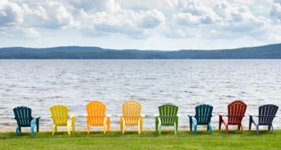 paint porous surface furniture like adirondack chairs to be used outside