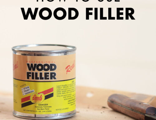 How to Use Wood Filler