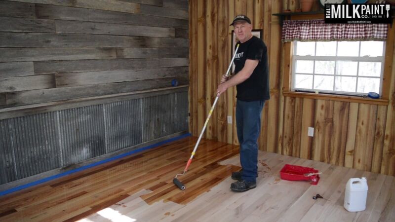 Man using hemp oil for a wonderful finish