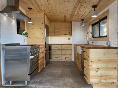 kitchen top with tung oil finish