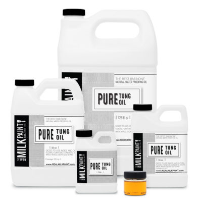 Maintain old wood furniture with Pure Tung Oil by Real Milk Paint