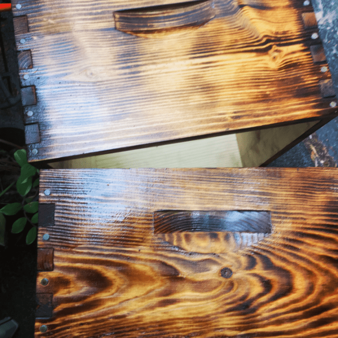 wood stain project using Real Milk Paint’s wood stain