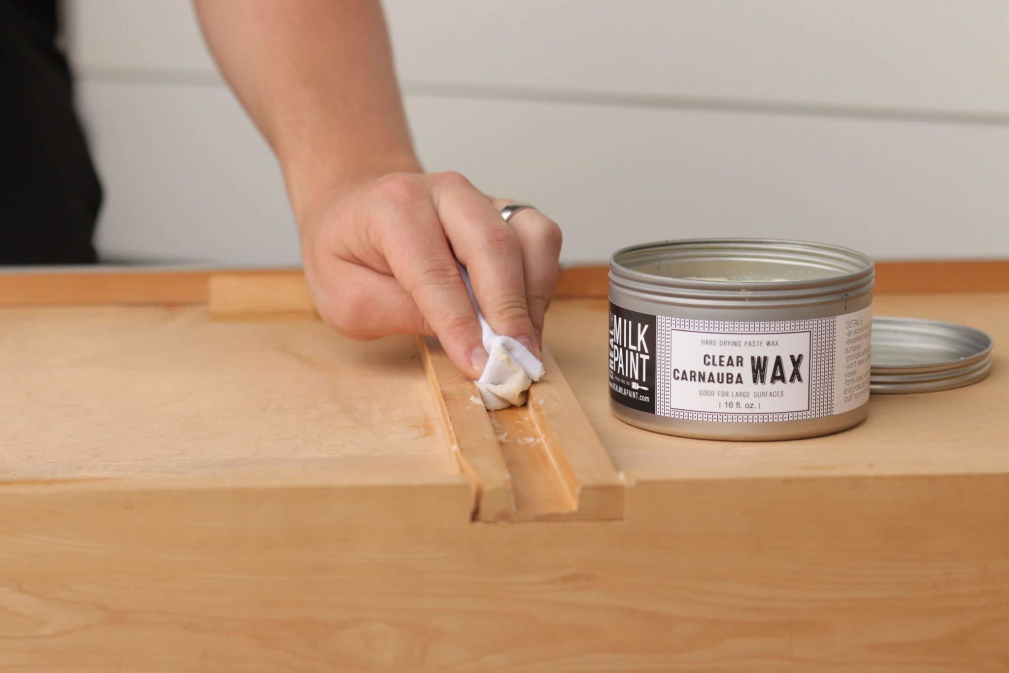 Fixing Sticky Wooden Drawers with Clear Carnauba Wax