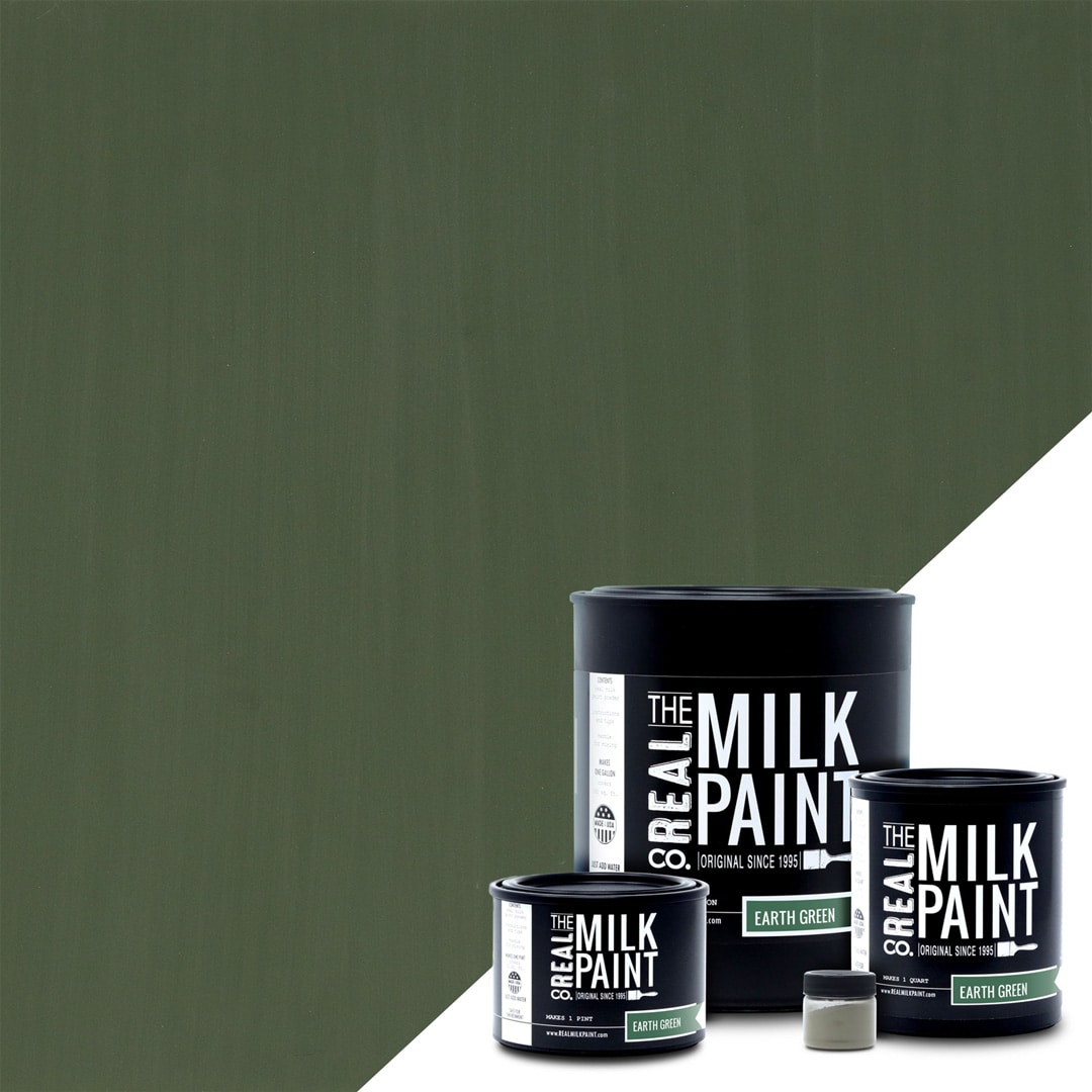 Real Milk Paint-CONIFER GREEN-Original 1800’s Formula-Handmade In The USA-Water 