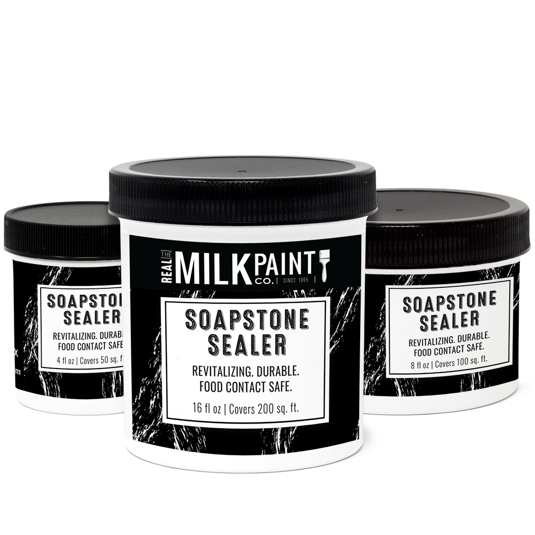 Real Milk Paint Soapstone Sealer and Wood Wax - 16 oz.