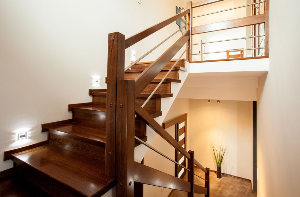 Staircase Painted With Real Milk Paint