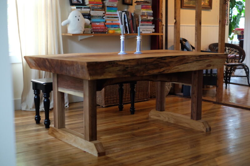 carnauba wax finished dining room table