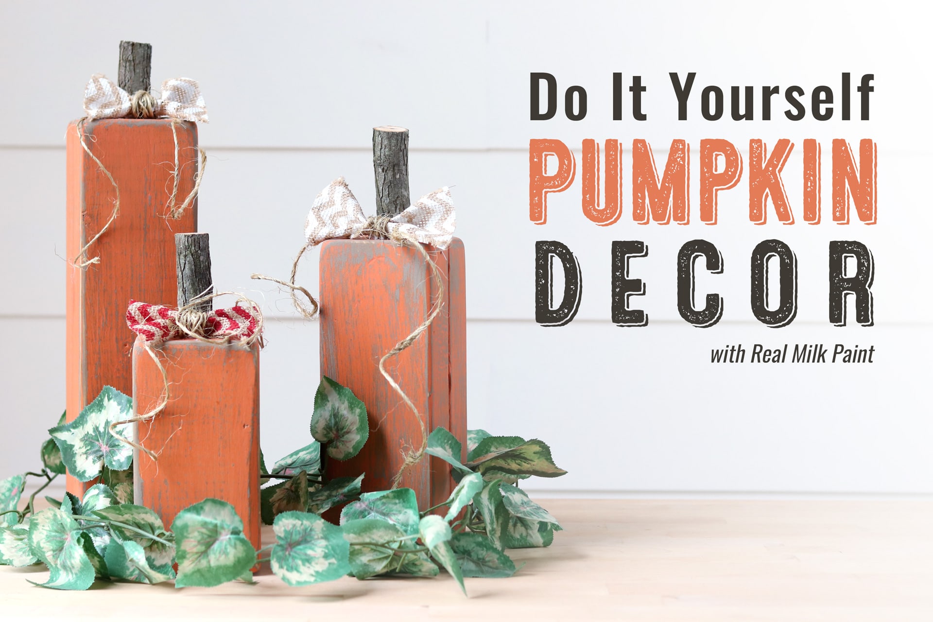 DIY Wooden Pumpkins Tutorial