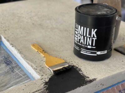 double check the texture and consistency before painting concrete