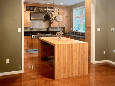 hardwoods around the house varnished with Real Milk paint wood oil finishes