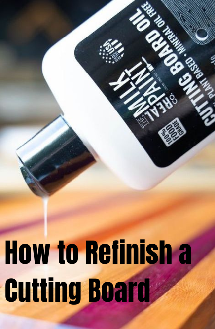 how to refinish a wooden cutting board