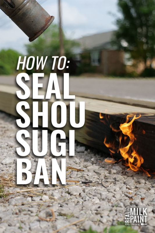Shou sugi ban wood burning technique