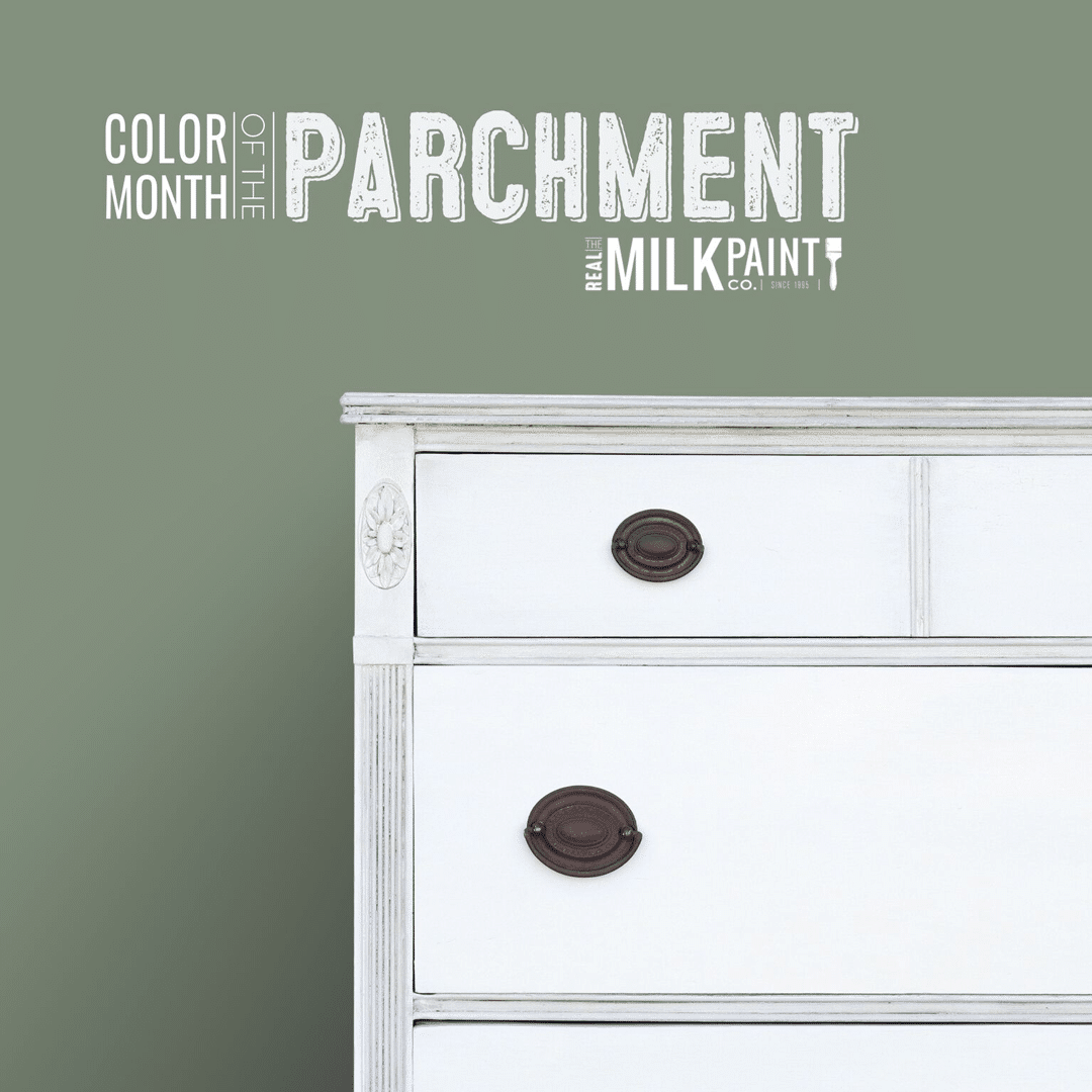 parchment real milk paint color of the month