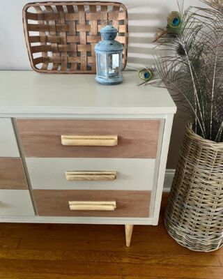 a soft wood wax sealer finished dresser and drawers