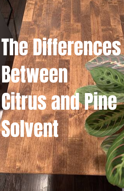 what solvents are made from pine and citrus oils